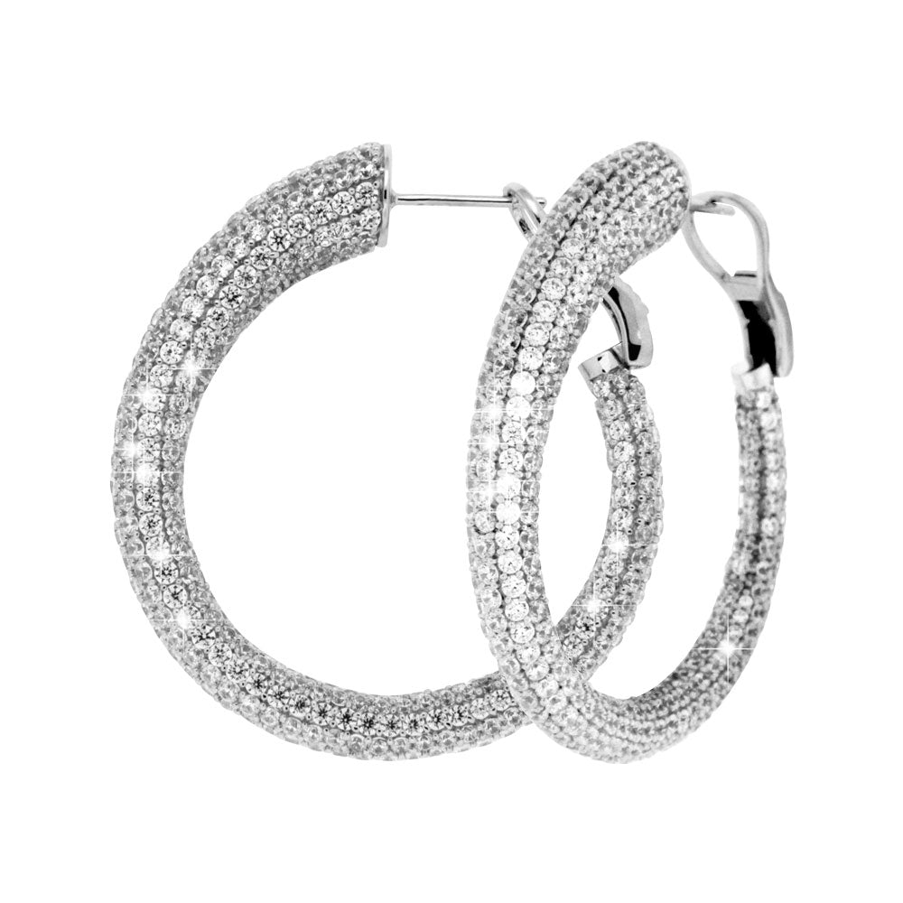 CHIC Øreringer i 925 sølv med cubic zirkonia