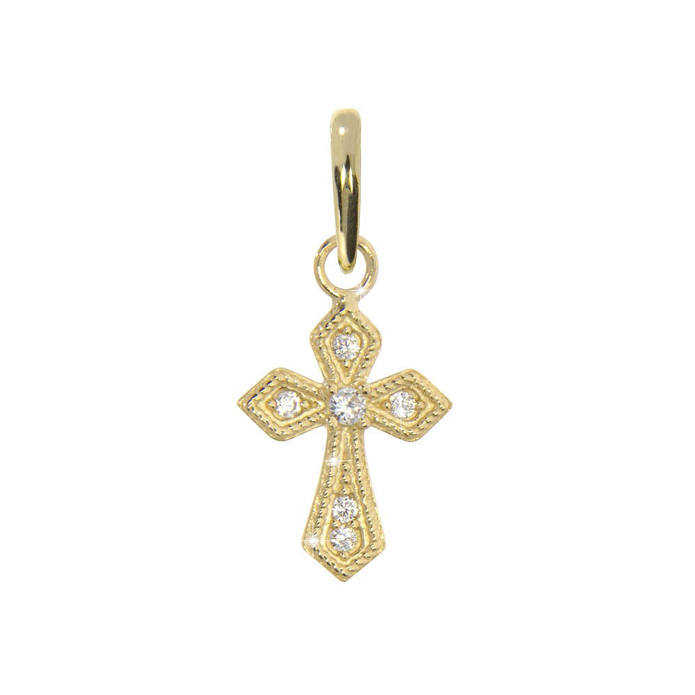 HOPE Anheng 585 Gult Gull - Cubic Zirkonia