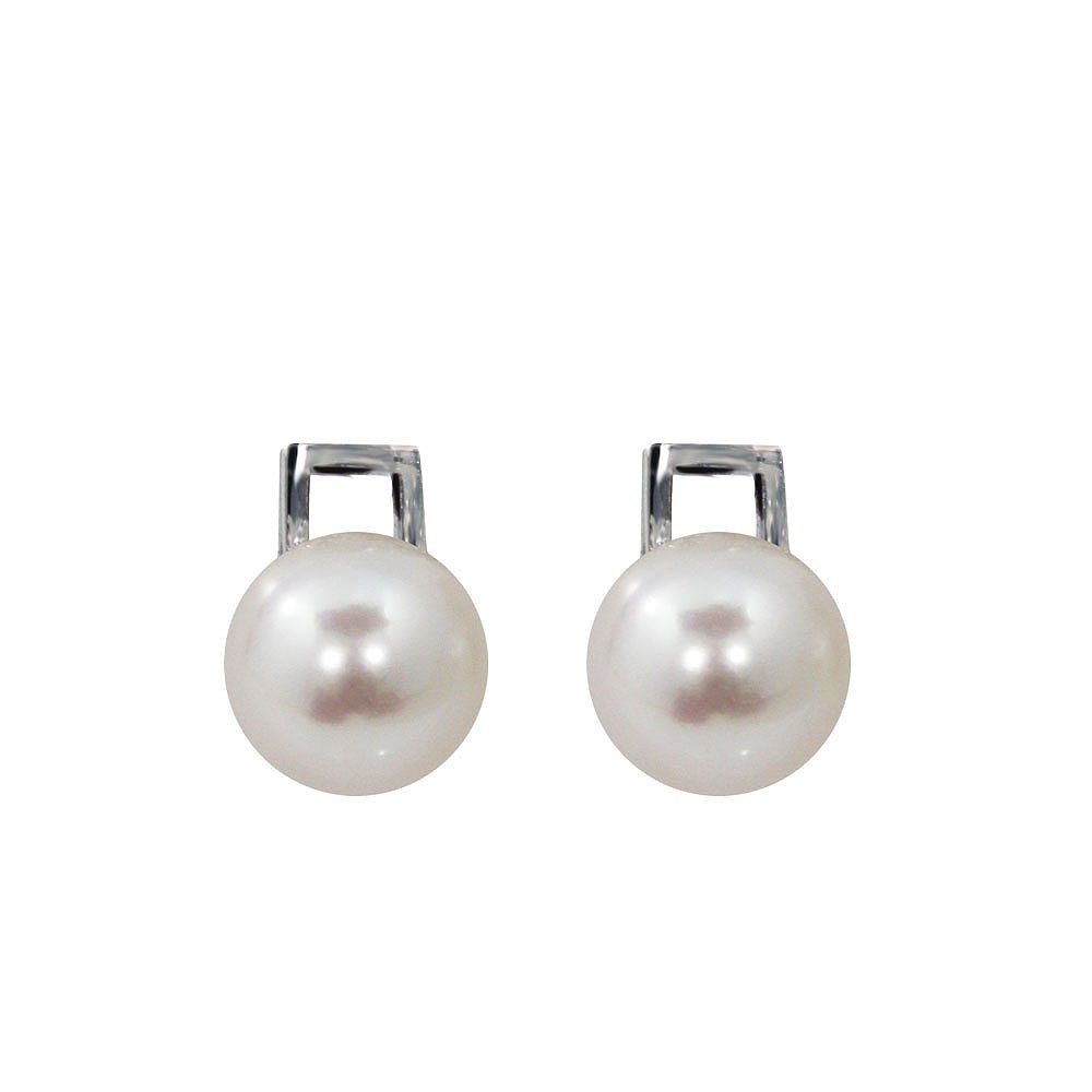 MARILYN - PERLEANHENG Øreringanheng i 585 hvitt gull med 7 mm perle. Kun anheng
