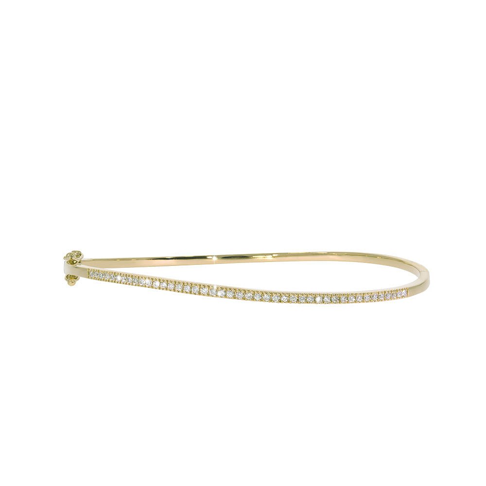 SUBLIME diamantarmring i 585 gult gull med diamanter totalt 0,35 ct