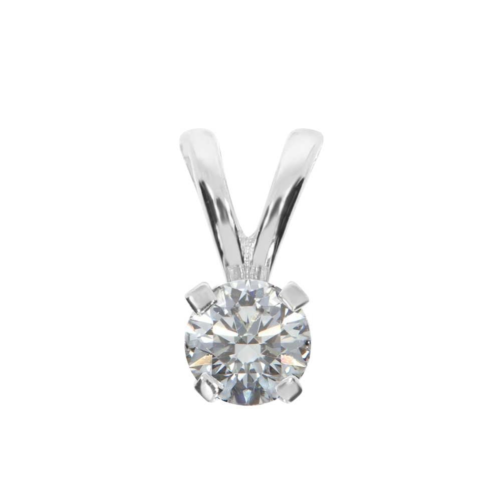 ENJOY Diamantanheng 585 Hvitt Gull - 0,10 ct.