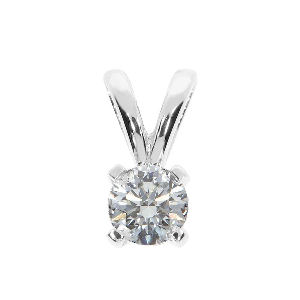 ENJOY Diamantanheng 585 Hvitt Gull - 0,15 ct.