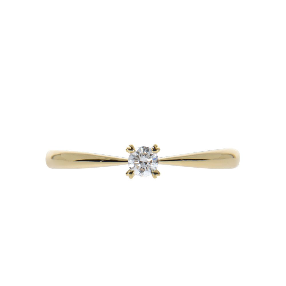 ENJOY Diamantring 585 Gult Gull - 0,10 ct.