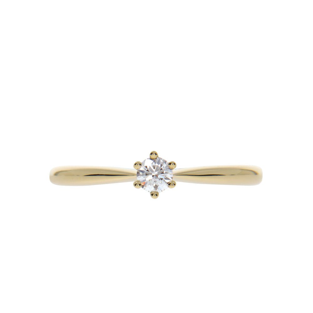 GRACE Diamantring 585 Gult Gull - 0,15 ct. - Gullsmia.no