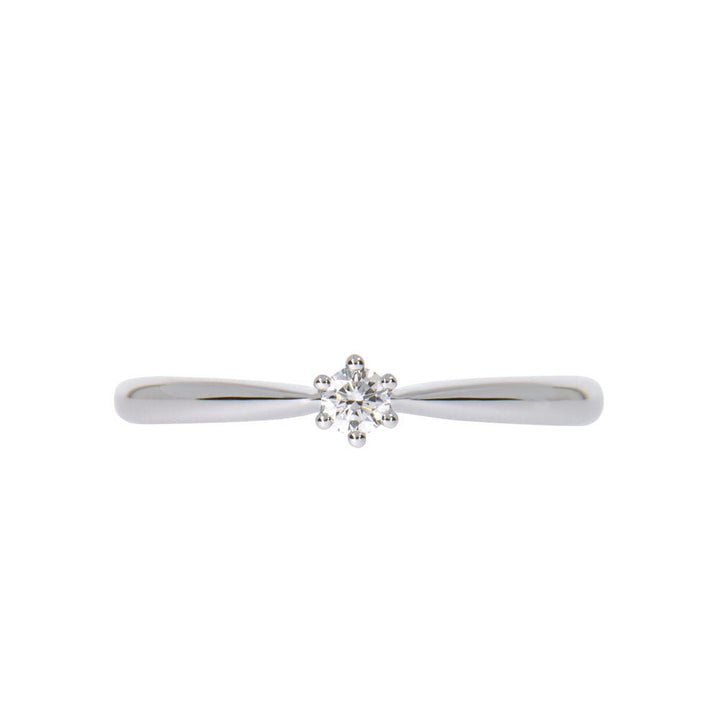 GRACE Diamantring 585 Hvitt Gull - 0,10 ct.