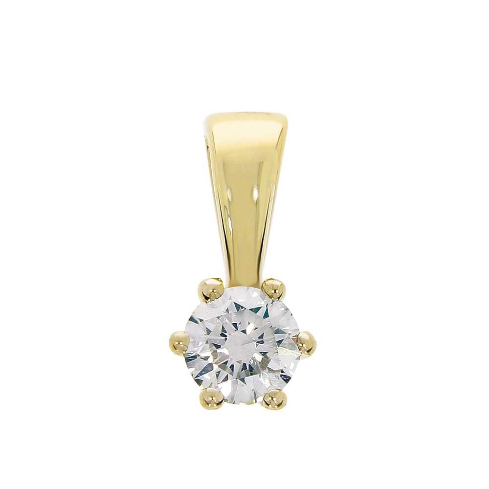 GRACE Diamantanheng 585 Gult Gull - 0,15 ct.