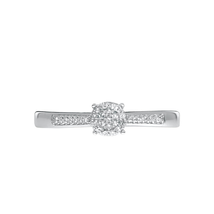 ROSALIND Diamantring 585 Hvitt Gull - 0,10 ct.