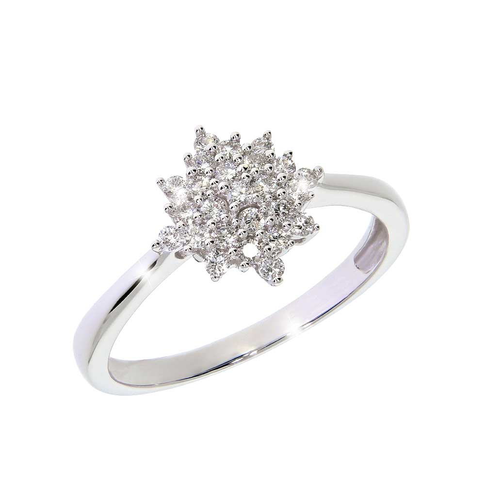 STARDUST Diamantring 585 Hvitt Gull - 0,30 ct.