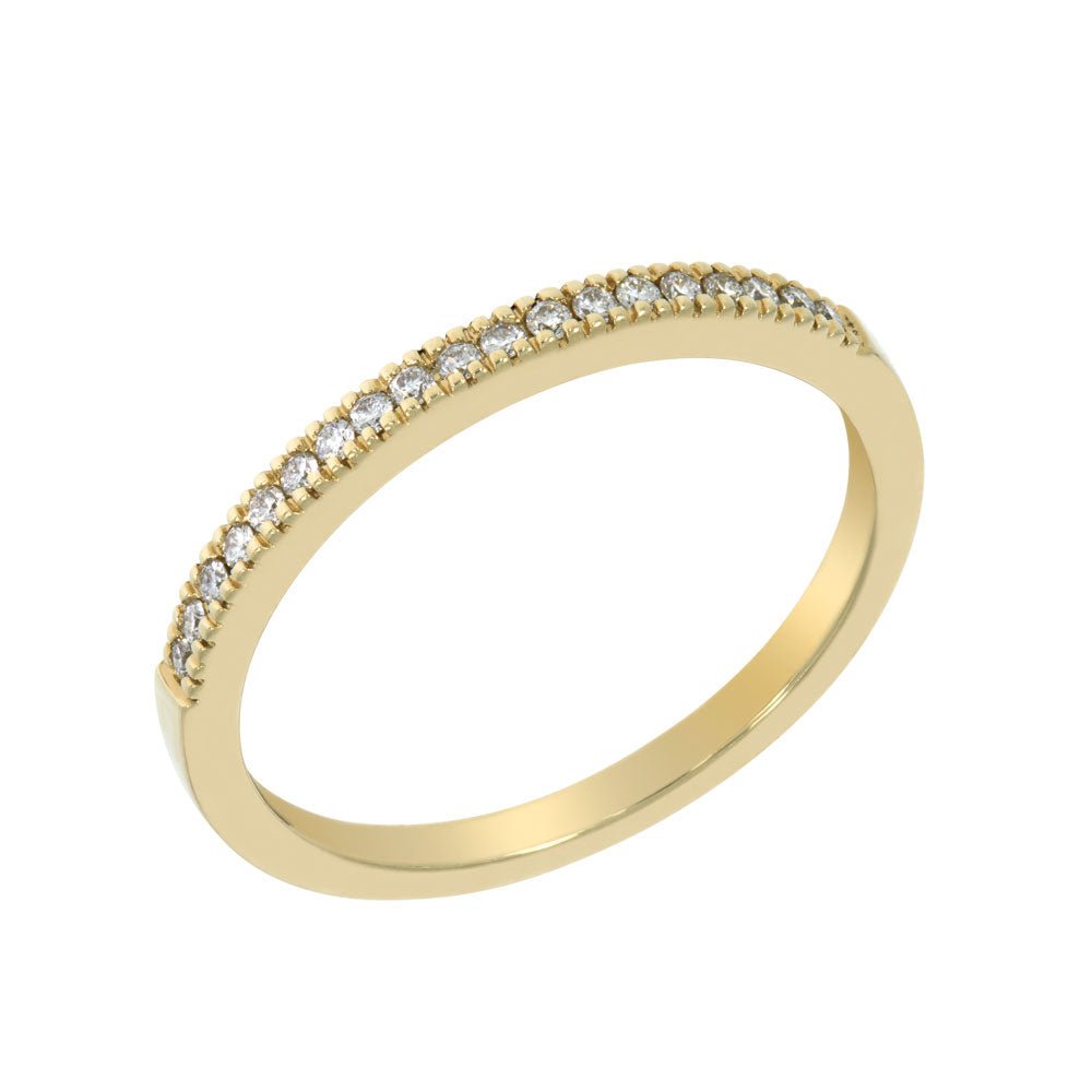 SUBLIME GOLD Diamantring 585 Gult Gull - 0,13 ct.