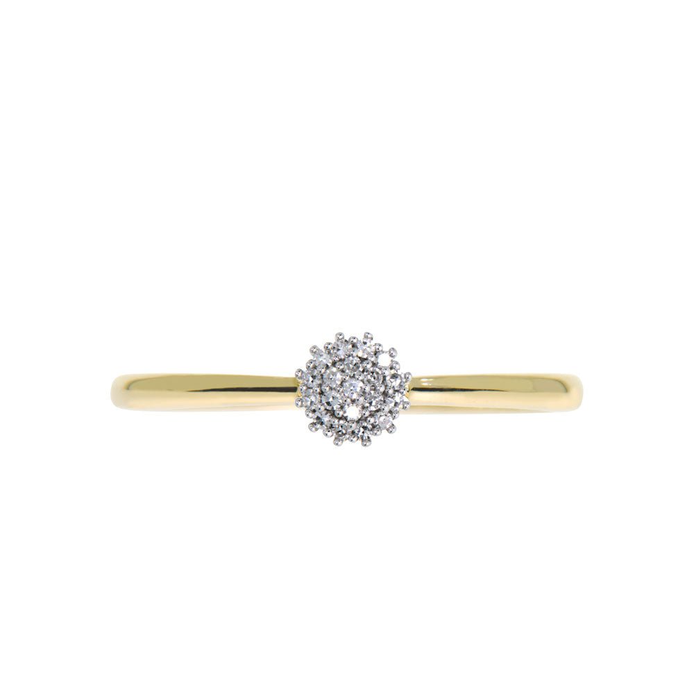 SUNNY Diamantring 585 Gult Gull - 0,05 ct.