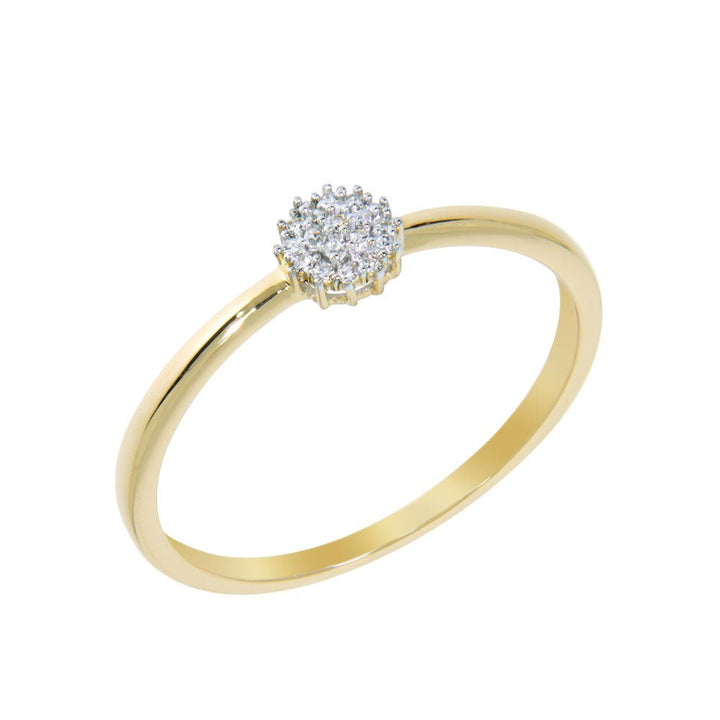 SUNNY Diamantring 585 Gult Gull - 0,05 ct.