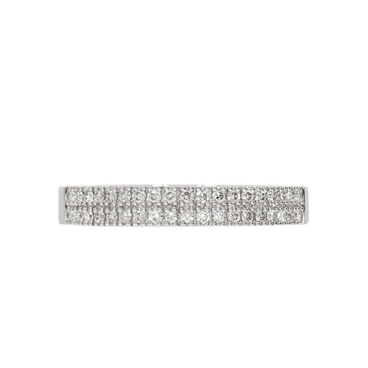 TRIBECA Diamantring 585 Hvitt Gull - 0,24 ct.