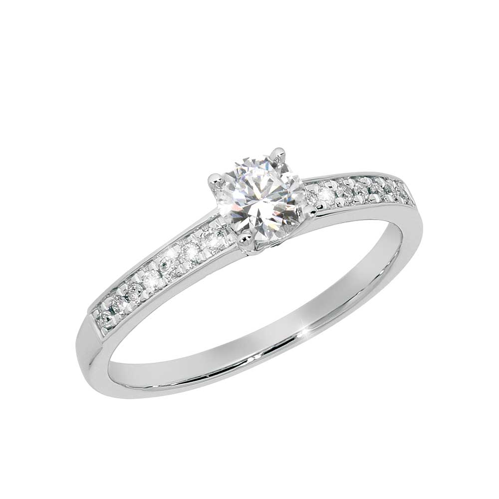 VANITY Diamantring 585 Hvitt Gull - 0,32 ct.