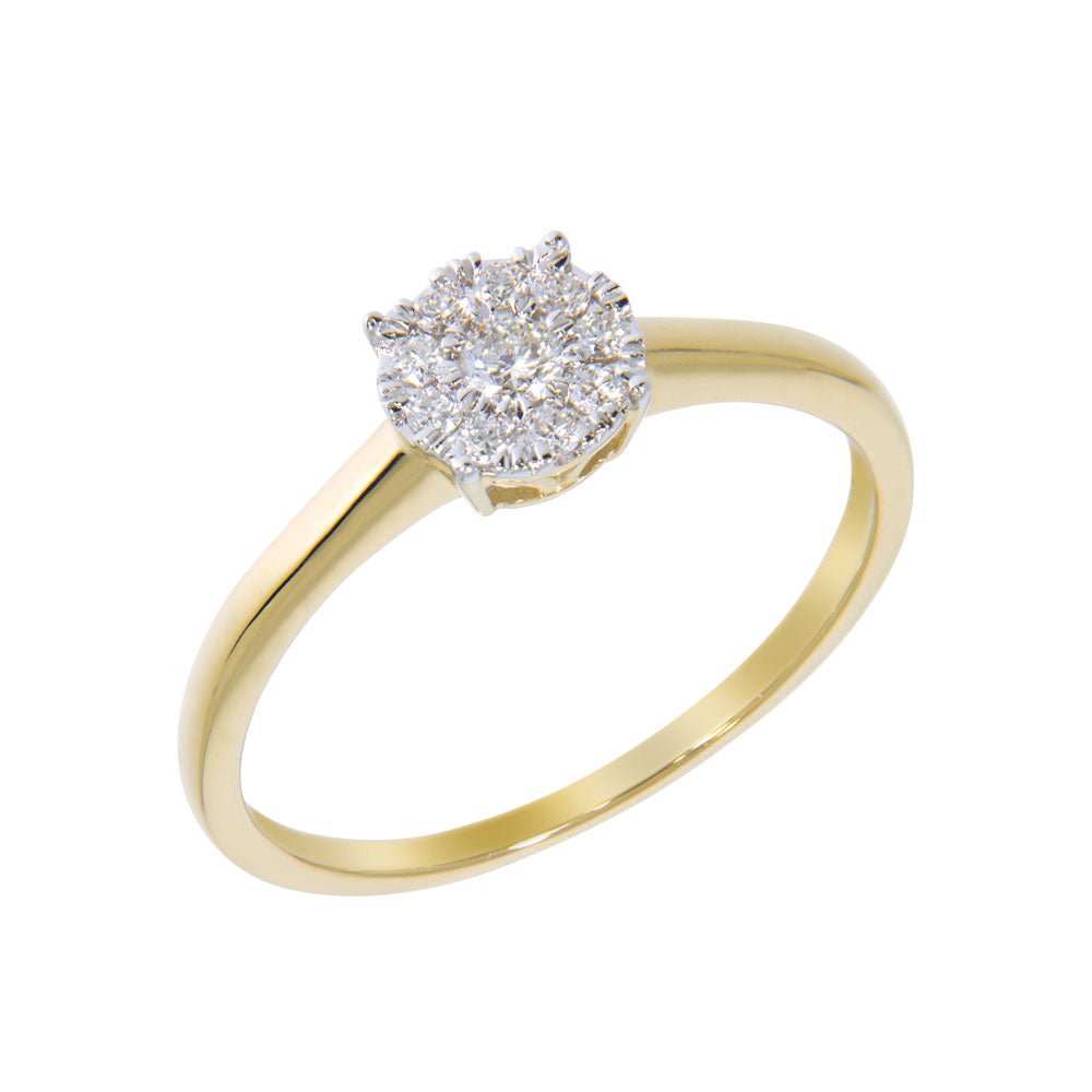 VICTORIA Diamantring 585 Gult Gull - 0,20 ct.