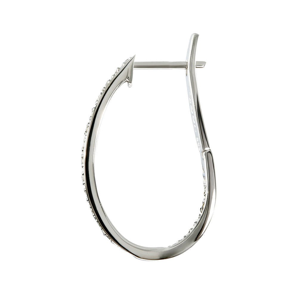 WENCHE Diamantøreringer i 585 hvitt gull - totalt 0,23 ct