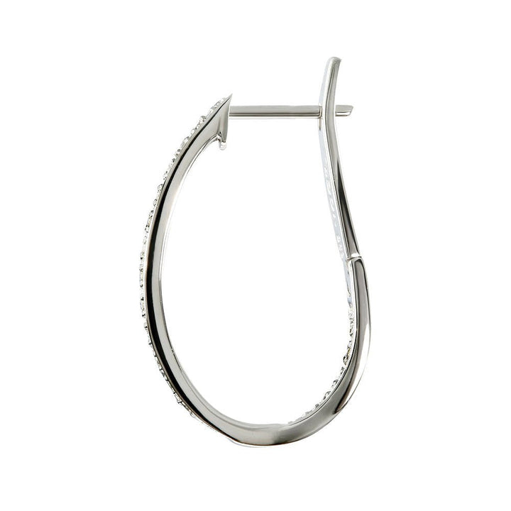 WENCHE Diamantøreringer i 585 hvitt gull - totalt 0,23 ct